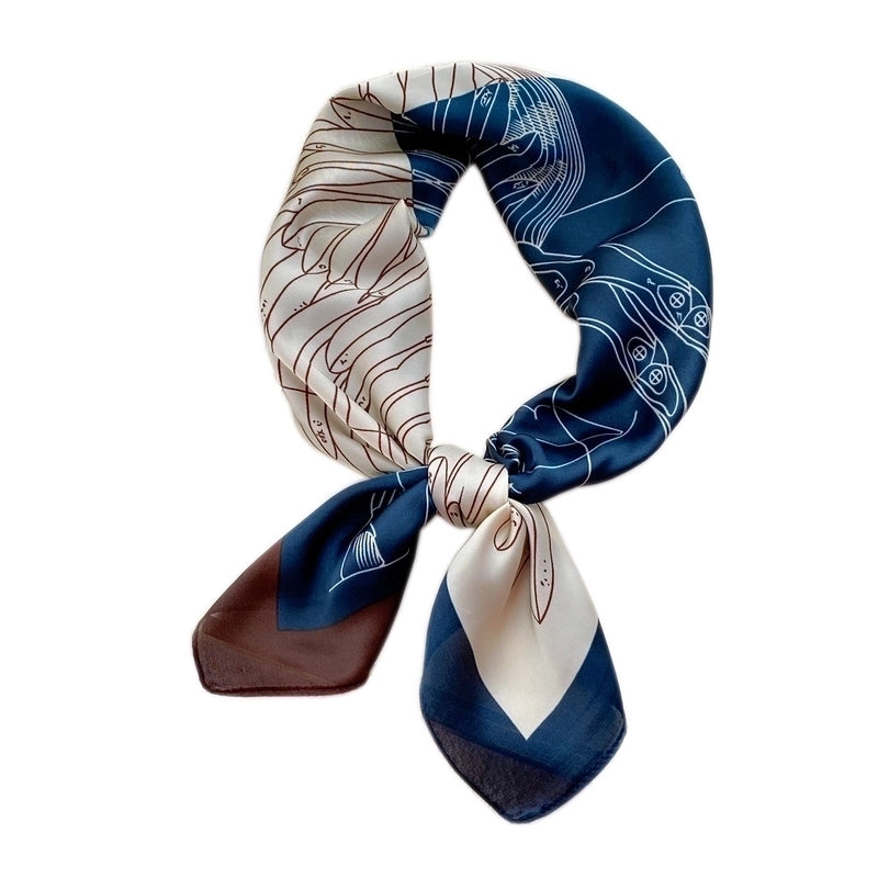 70 Small Square Scarf Silk Scarf Autumn And Winter Gauze Scarf