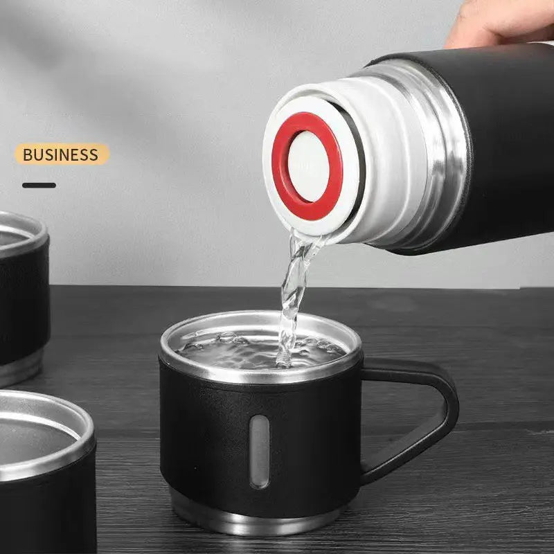 THERMOS STAINLESS STEEL VACUUM FLASK SET
