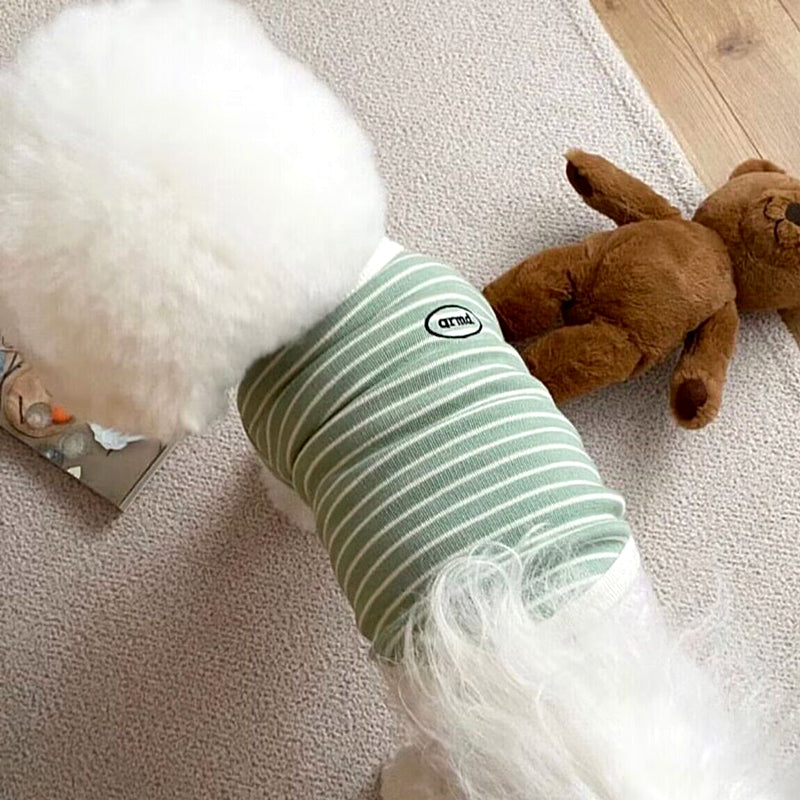 Casual Striped Dog Cat Sweatshirt