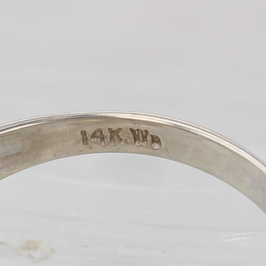 Vintage 0.70ctw Tanzanite Ring 14k White Gold Size 6