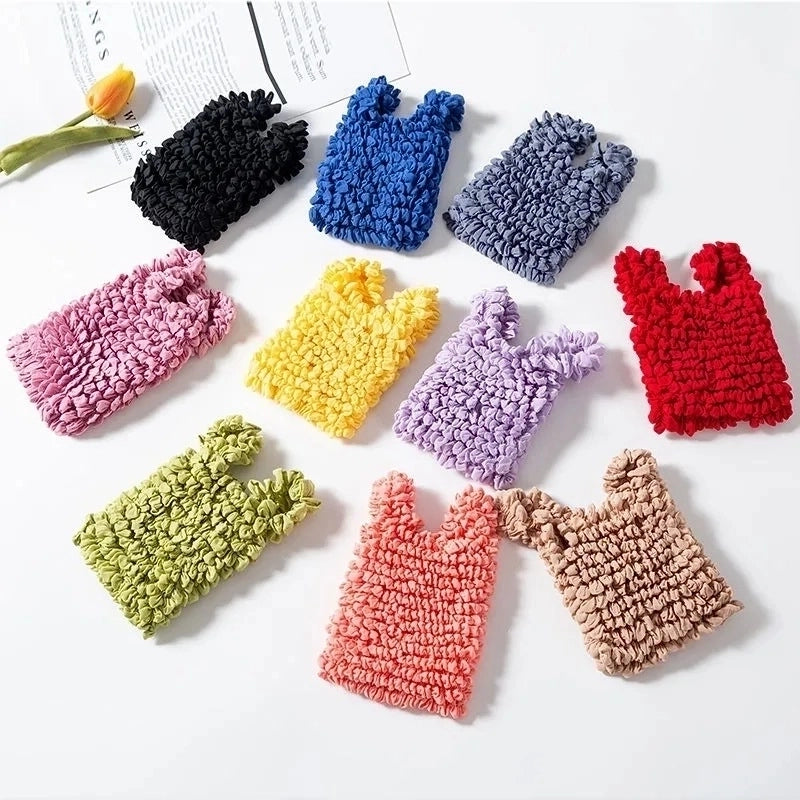 Casual Solid Color Chiffon Shopping Bags