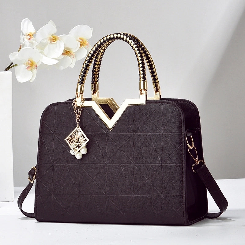 Women's Large All Seasons Pu Leather Vintage Style Handbag