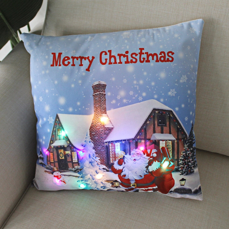 Fashion Santa Claus Plush Pillow Cases