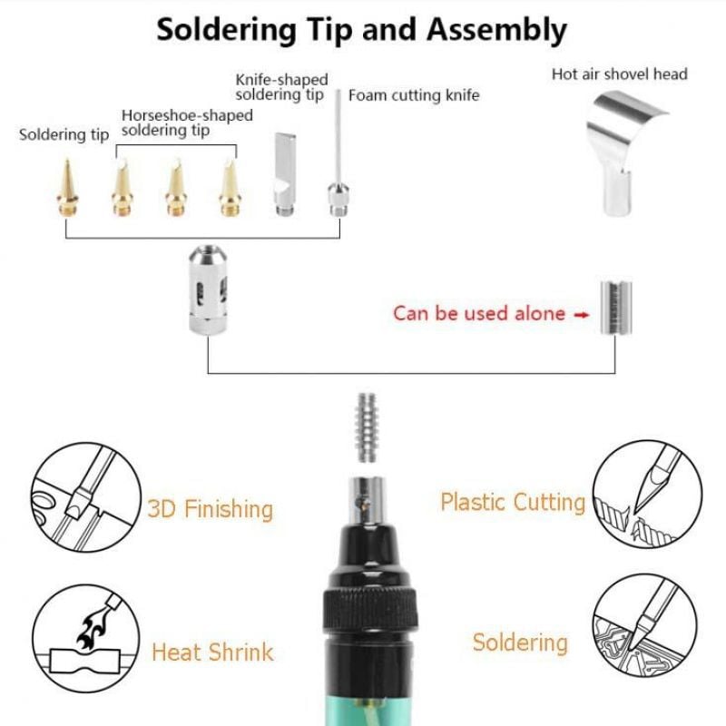 🔥Last Day Promotion 50% OFF - 6-In-1 Replaceable ble Gas Soldering Repair Welding Pen