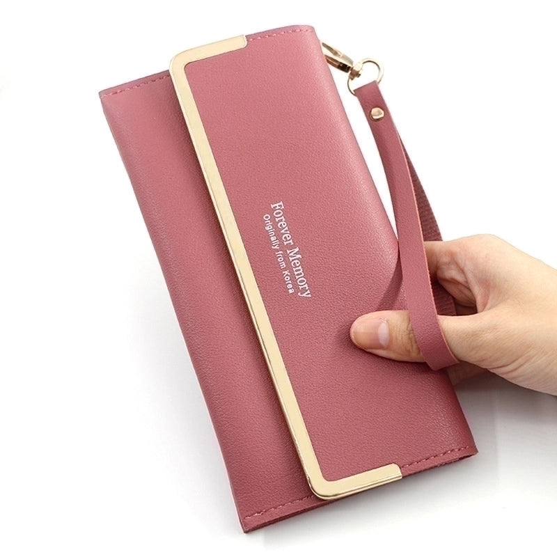 Women's Letter Butterfly Pu Leather Flip Cover Wallets