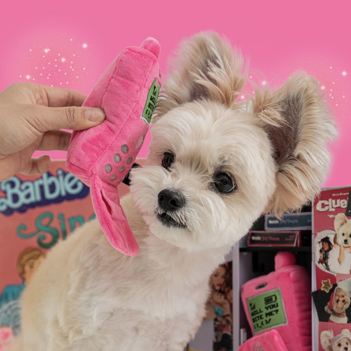 Cellphone Pattern Squeaky Dog Toy