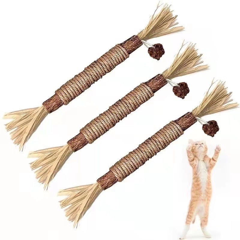 Minimalist Classic Style Wood Solid Color Pet Toys