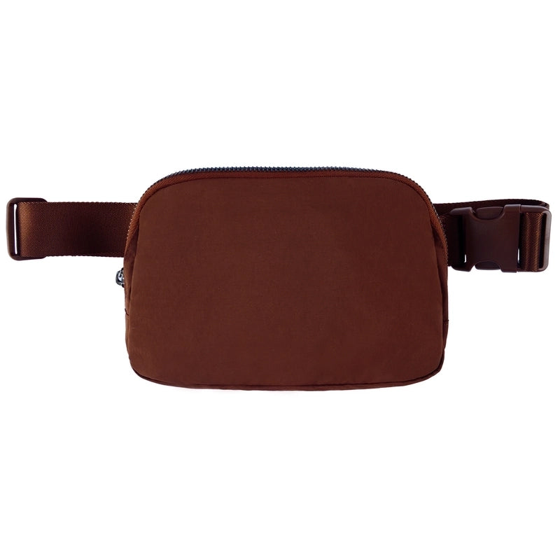 Women's Sports Solid Color Nylon Waist Bags