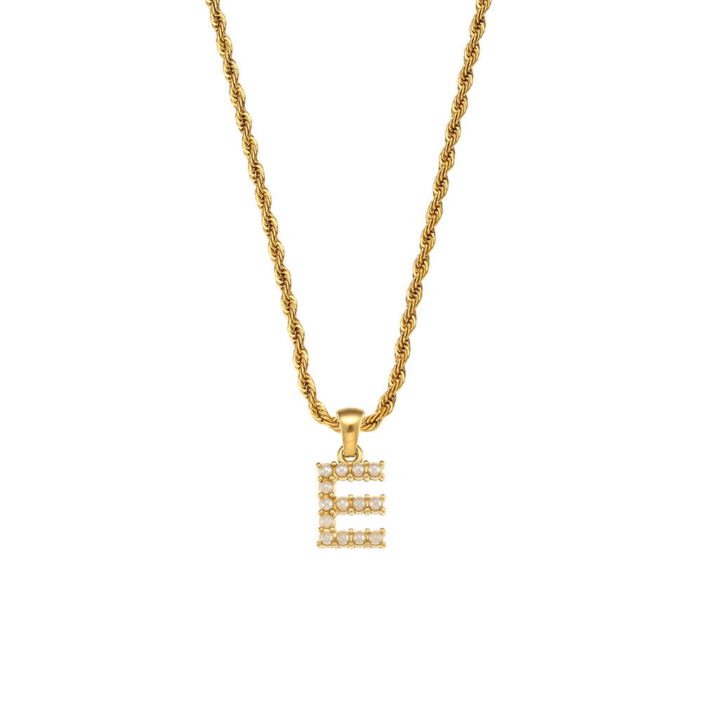 Fashion Letter Geometric Stainless Steel 18K Gold Plated Necklaces