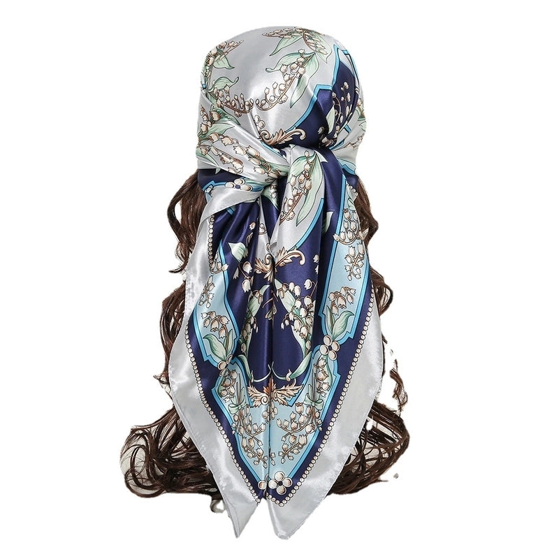 Women's Fashion Snakeskin Leopard Satin Silk Scarves