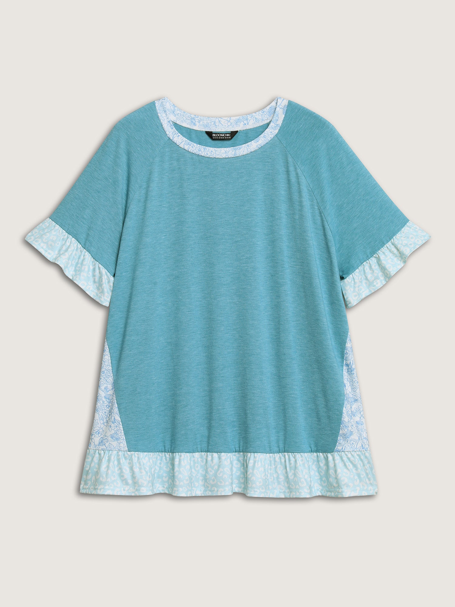 Leopard Print Color Contrast T-Shirt