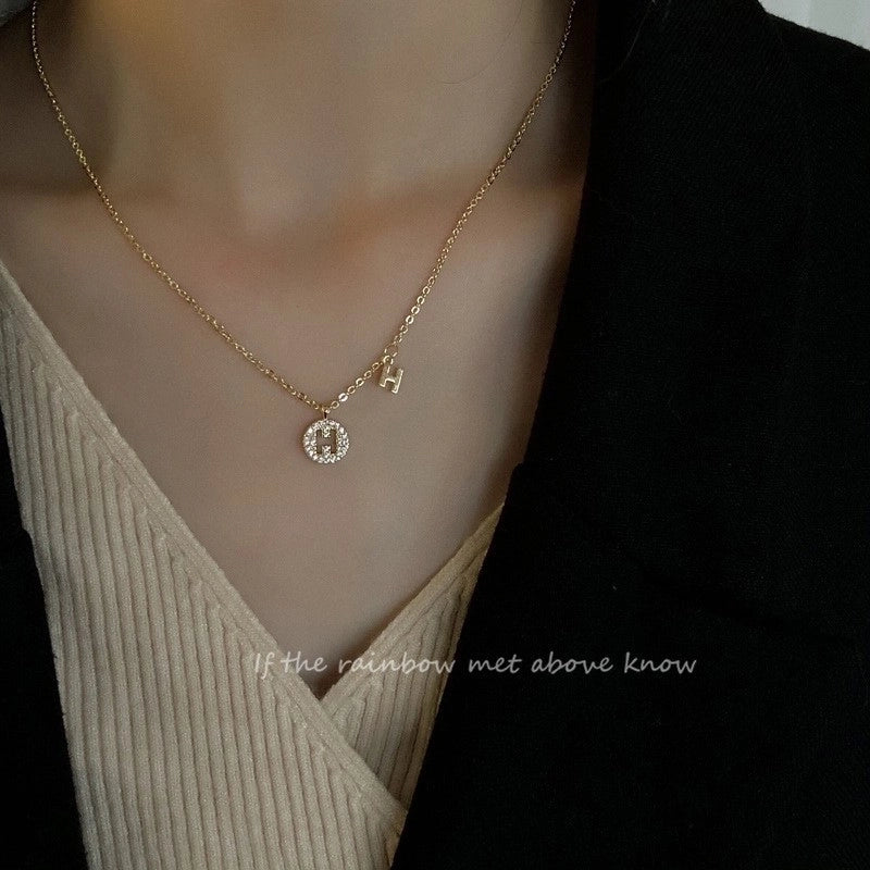 Lady Sweet Heart Shape Flower Fish Tail Imitation Pearl Alloy Inlay Rhinestones Women's Necklace