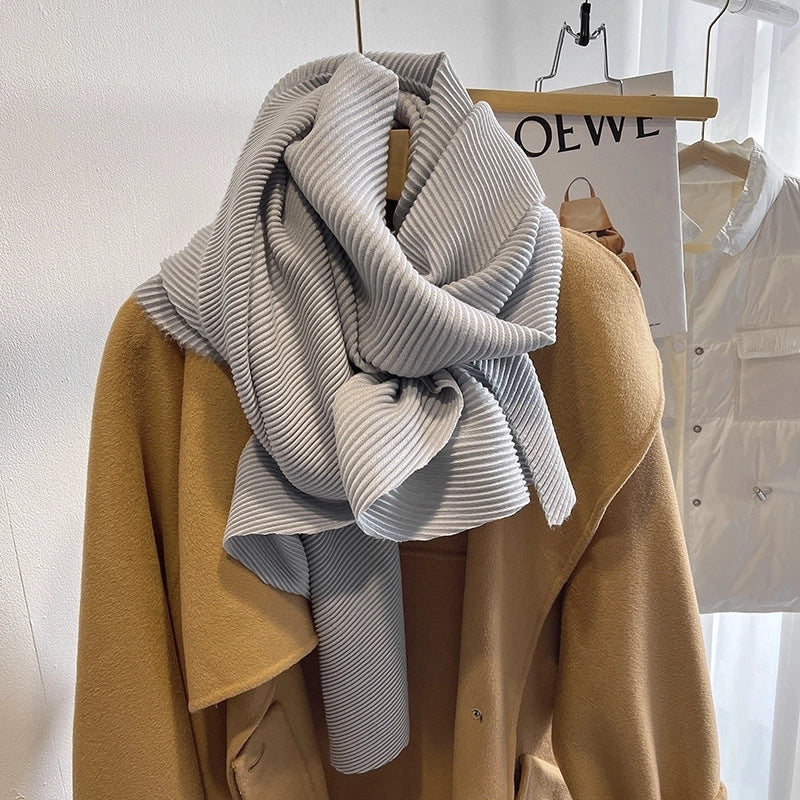 Women's Minimalist Solid Color Imitation Cashmere Polyester Winter Scarves