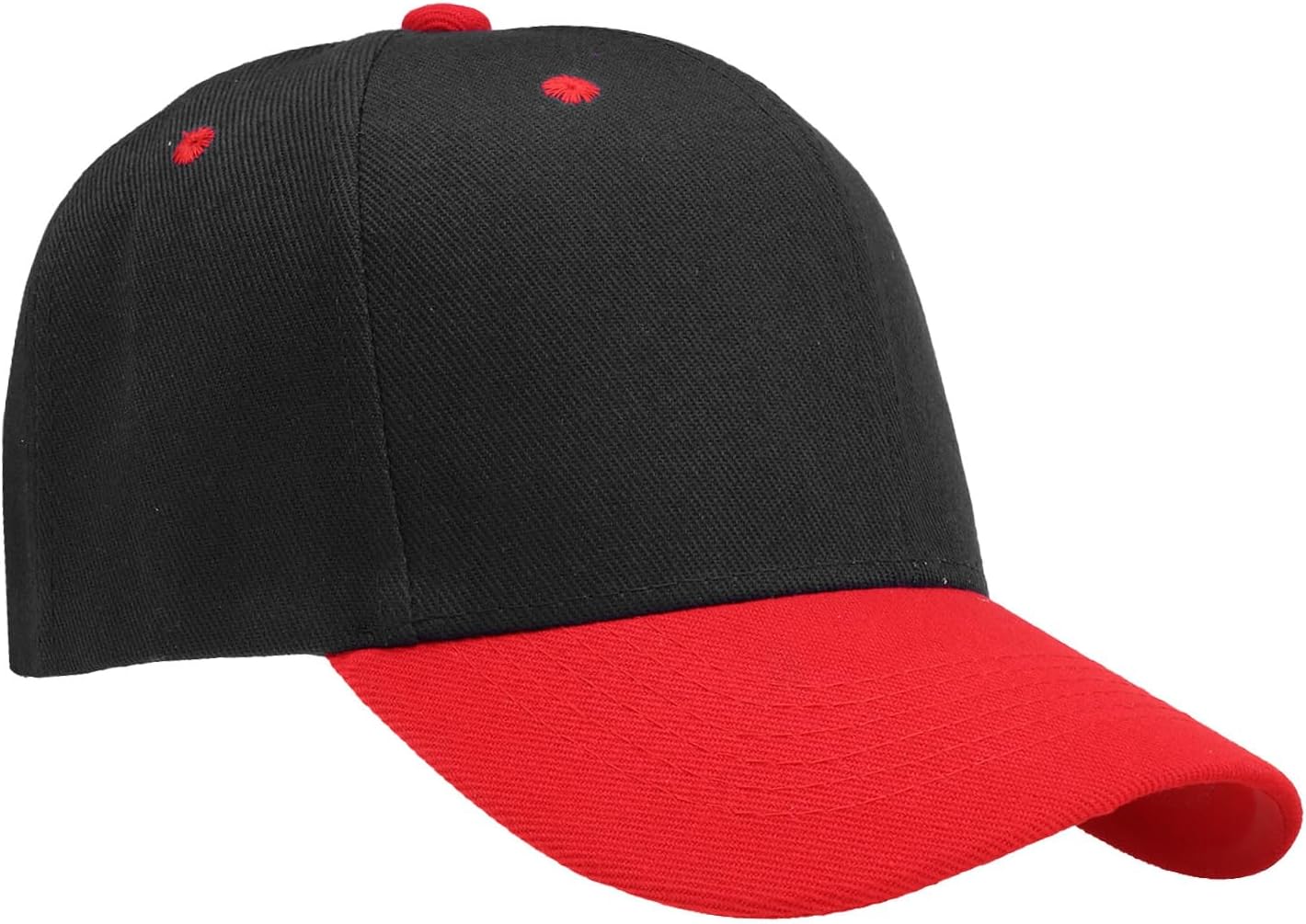 Falari Wholesale Bulk Lot 12-Pack Baseball Cap Adjustable Size Plain Blank Solid Color