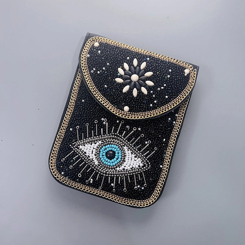 Women's Pu Leather Flower Vintage Style Classic Style Square Magnetic Buckle Phone Wallets