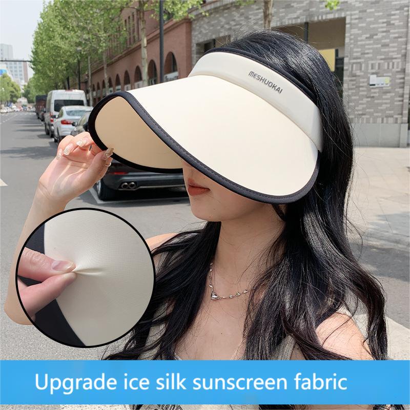 Sombrero de protección solar plegable de ala grande👒Protección solar UPF 50+