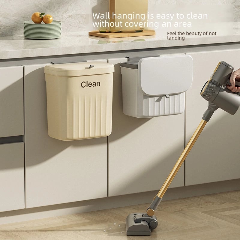 Simple Kitchen Trash Can Household Toilet Wall Hanging Large Capacity Waterproof Load-bearing Trash Basket