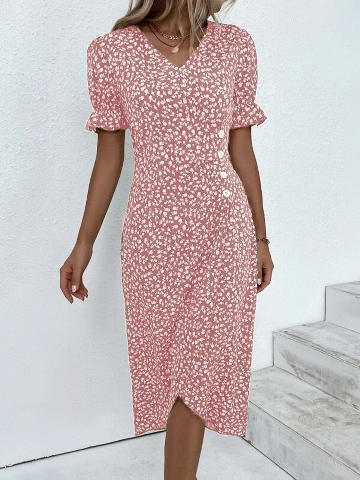 🌷Spring presale 49% OFF🍃Women casual dress wrap dress floral dress