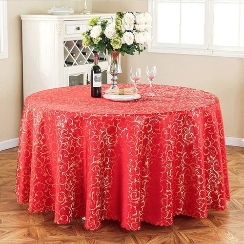 6 Colors Jacquard Tablecloth Cover Damask Pattern for Wedding Hotel