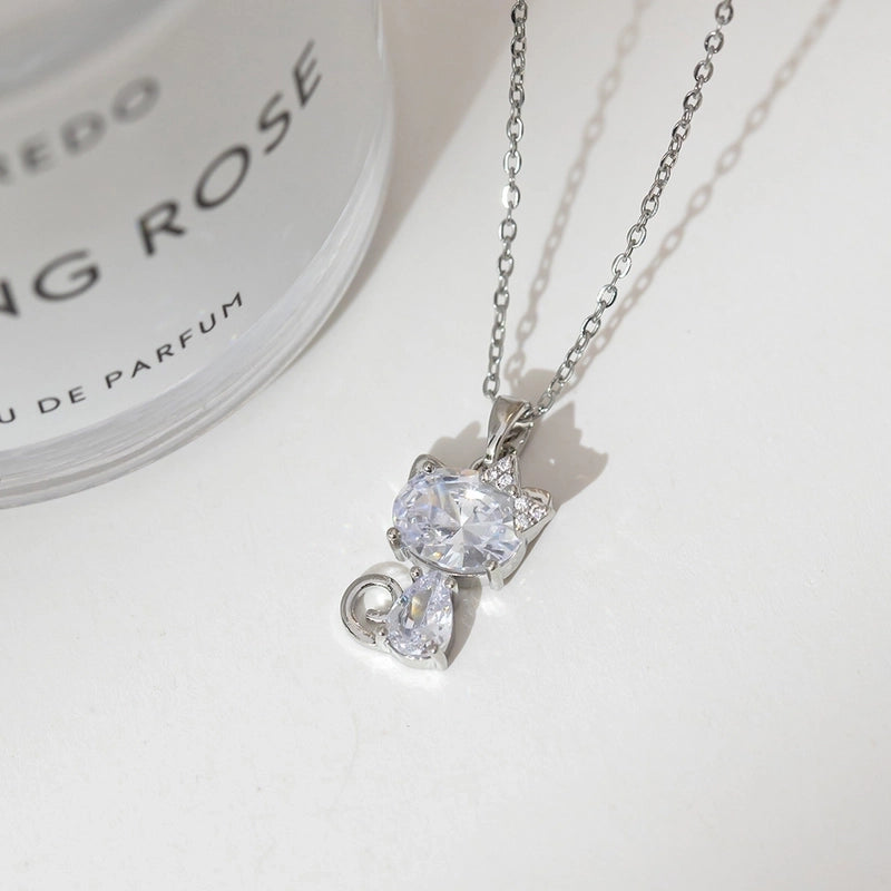 2 Pieces Minimalist Classic Style Geometric Titanium Steel Plating Pendant Necklace