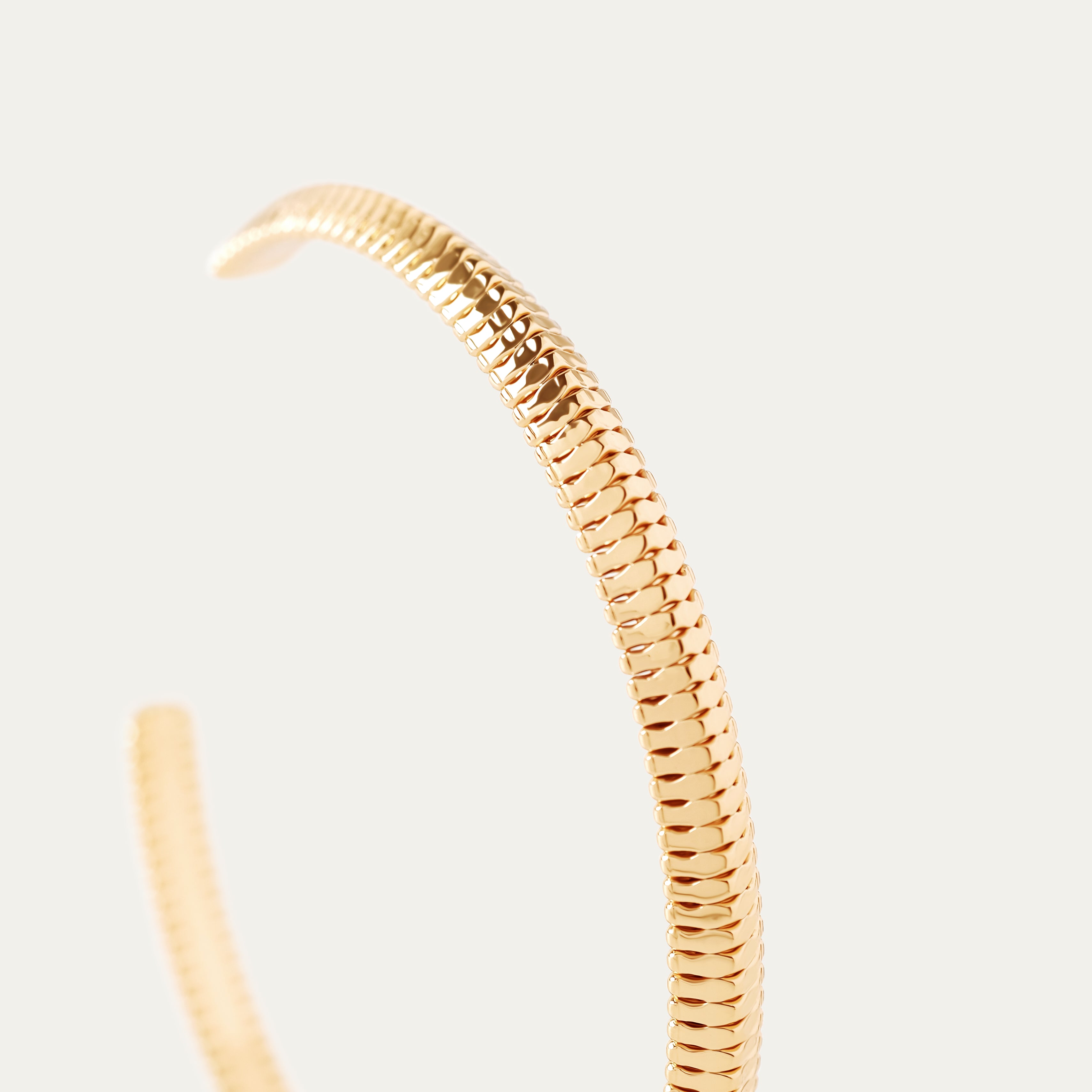 Biel Bangle (18K Gold Brass)