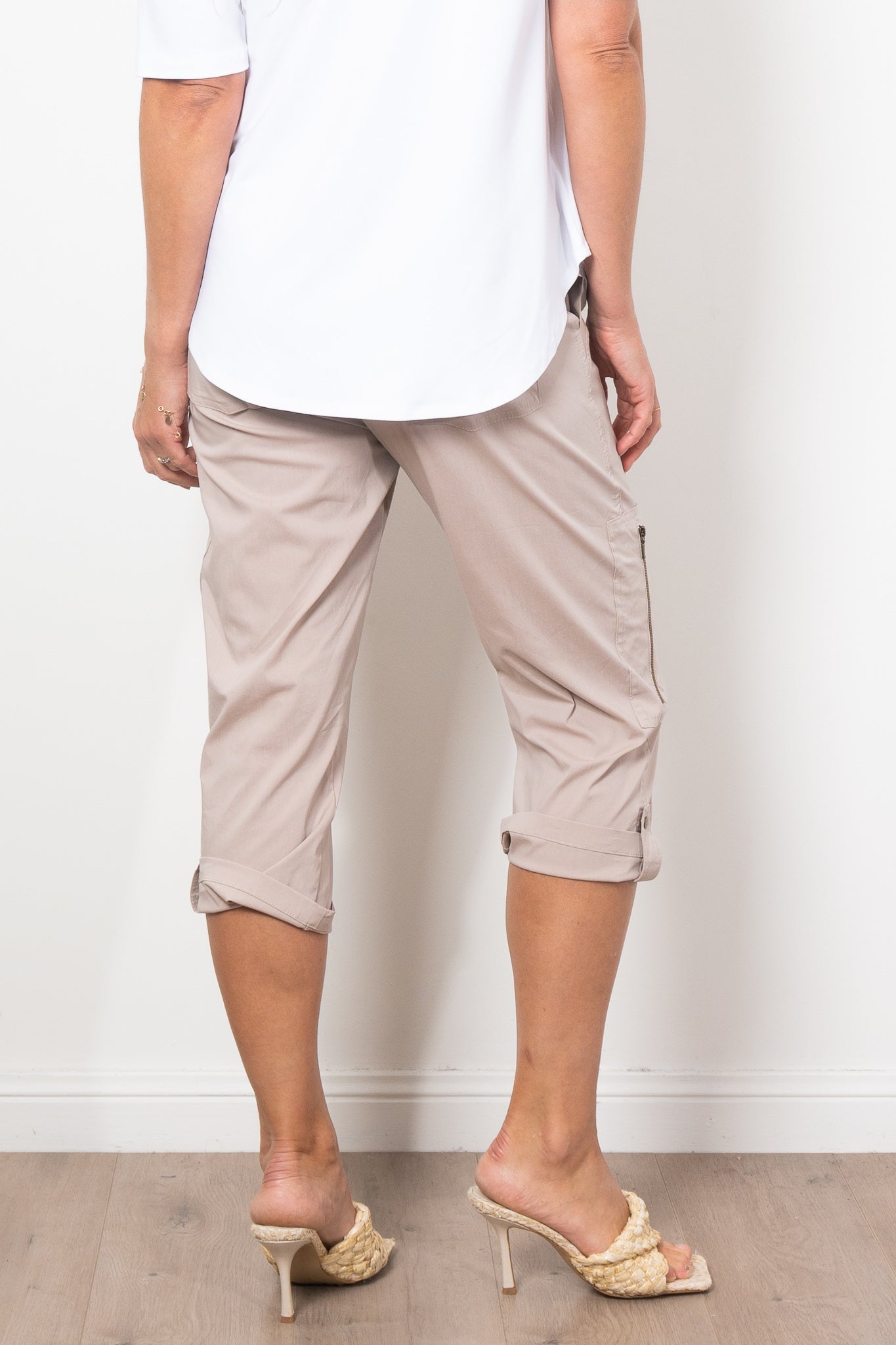 Mela Purdie Cropped Zip Cargo Microprene