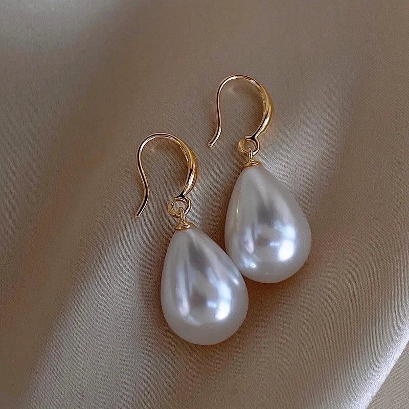 1 Pair Fashion Star Flower Imitation Pearl Alloy Inlay Rhinestones Women's Earrings