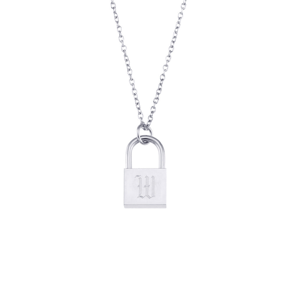 Fashion Letter Geometric Stainless Steel Electroplating Necklaces