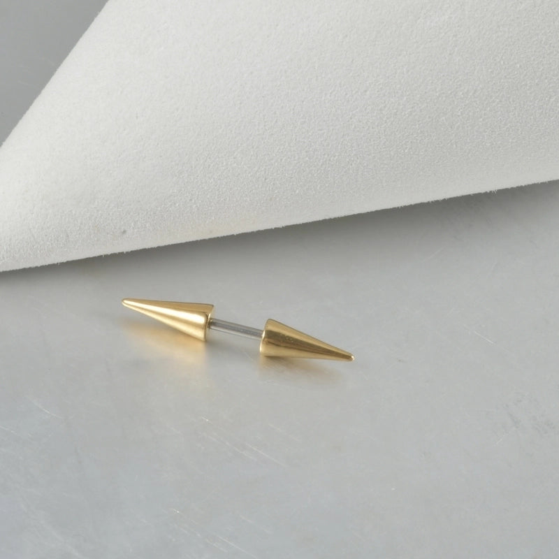 4 Pieces Eyebrow Studs Casual Exaggerated Minimalist Solid Color 304 Stainless Steel Plating 18K Gold Plated