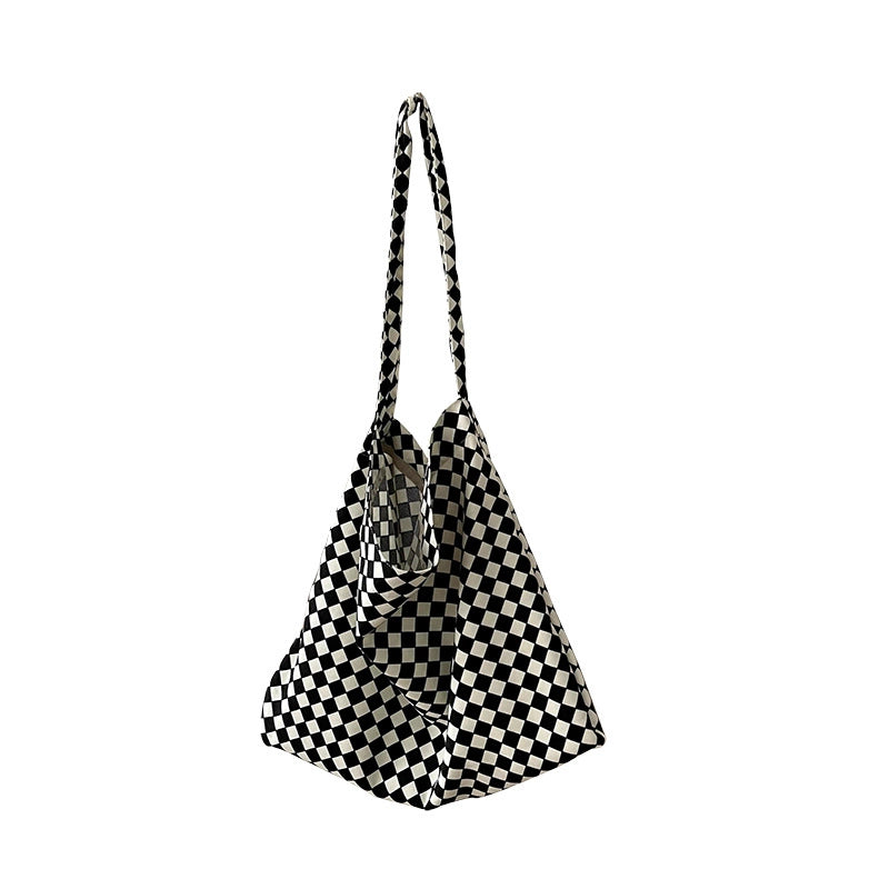 Niche Canvas Bag For Women 2024 New Summer Design Sense High Quality Artistic Floral Canvas Bag
