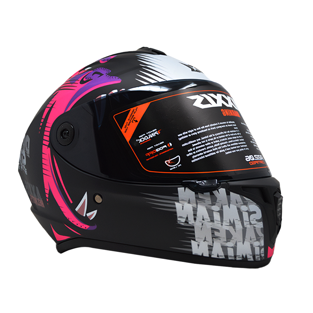 Casco Axxis Draken Simian Fushia