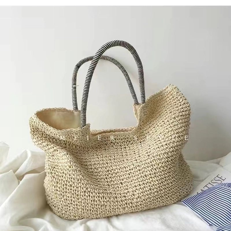Women's Large Spring&summer Straw Fashion Straw Bag