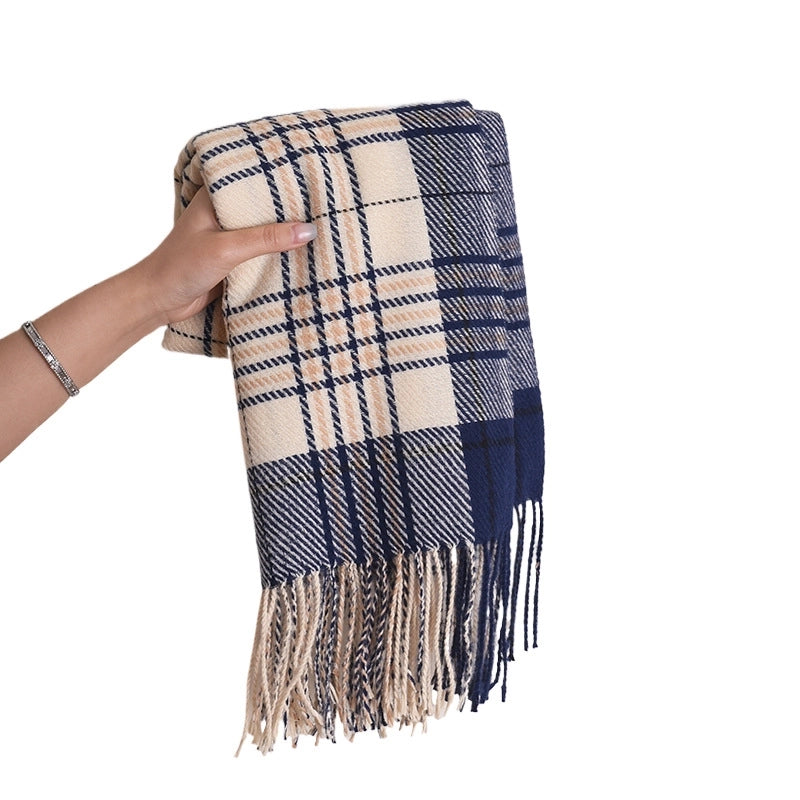 Women's Modern Style Classic Style Lattice Polyester Scarf