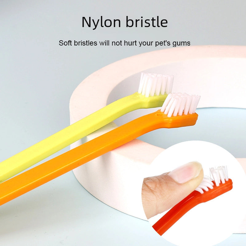 Pet Toothbrush Single Head Cat Toothbrush Cat Oral Cleaning Toothbrush Dog Care Dog Toothbrush Pet Supplies