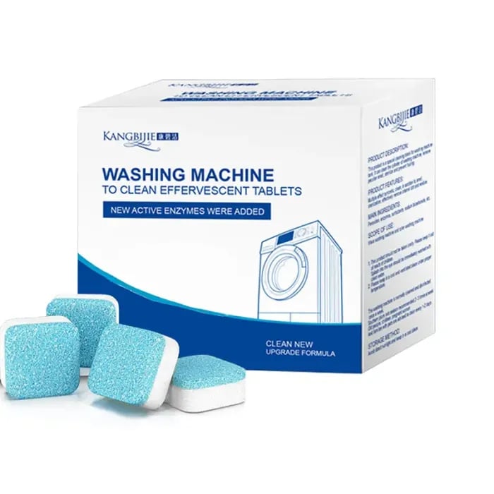 🍃Washing Machine Cleaner Descaler 12 Pack - Deep Cleaning Tablets🔥