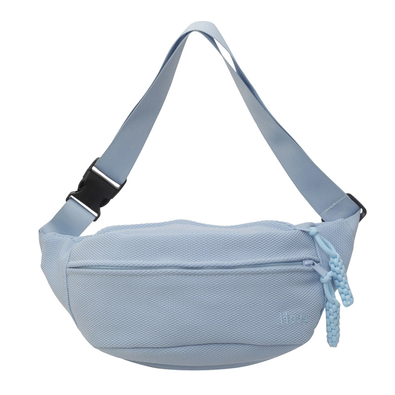 Women's Classic Style Sports Solid Color Canvas Waist Bags