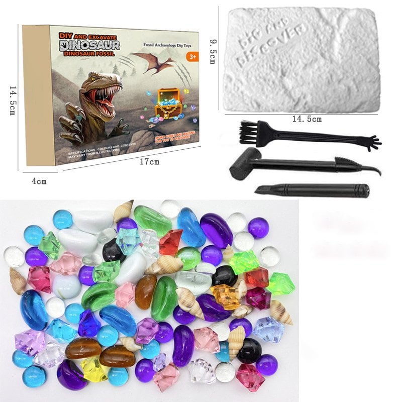 Great Educational Toy for Kids🎁2022 New Arrival Dinosaur Fossil Digging Kit - Get Three Tools For Free🔥