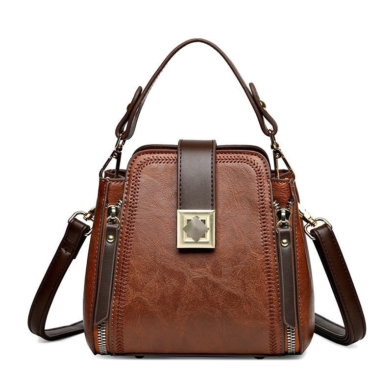 Women's Medium All Seasons Pu Leather Vintage Style Handbag