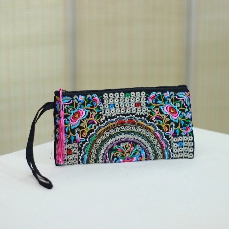 Women's All Seasons Cotton Ethnic Style Envelope Bag Clutch Bag