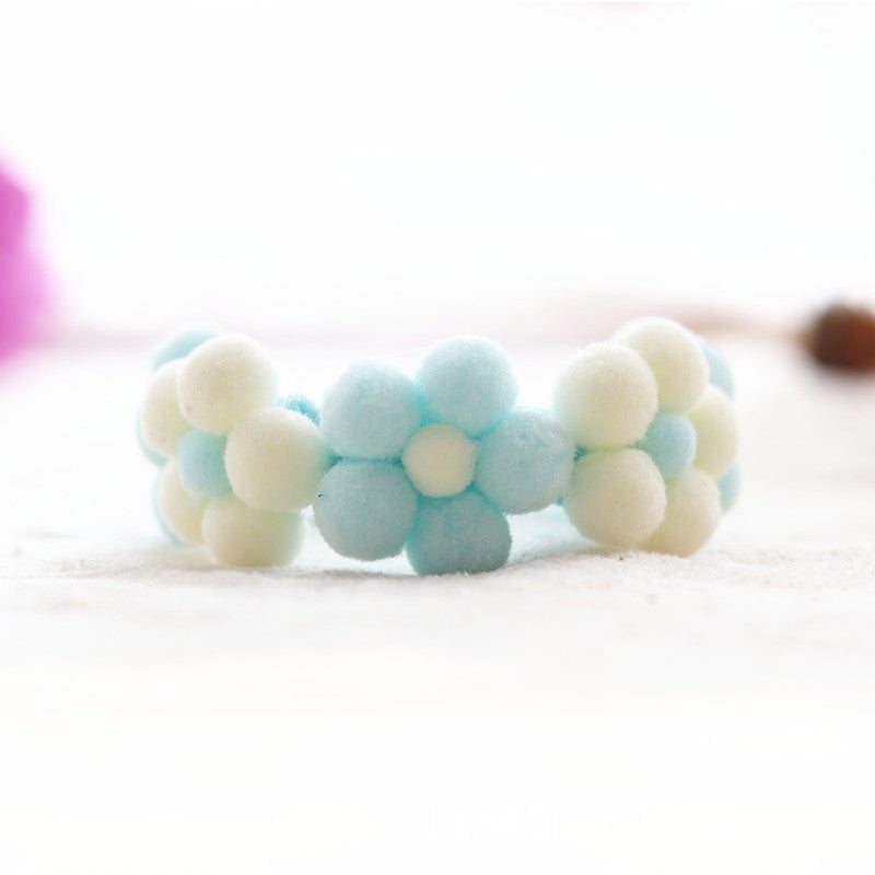 Knitted Flower Cat Dog Collar