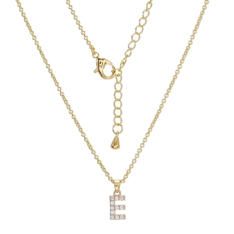 Brass Cable Chain Letter Necklace