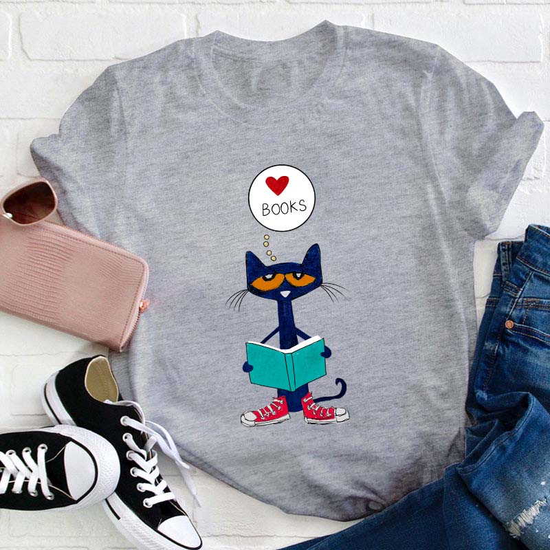 Love Books Teacher T-Shirt