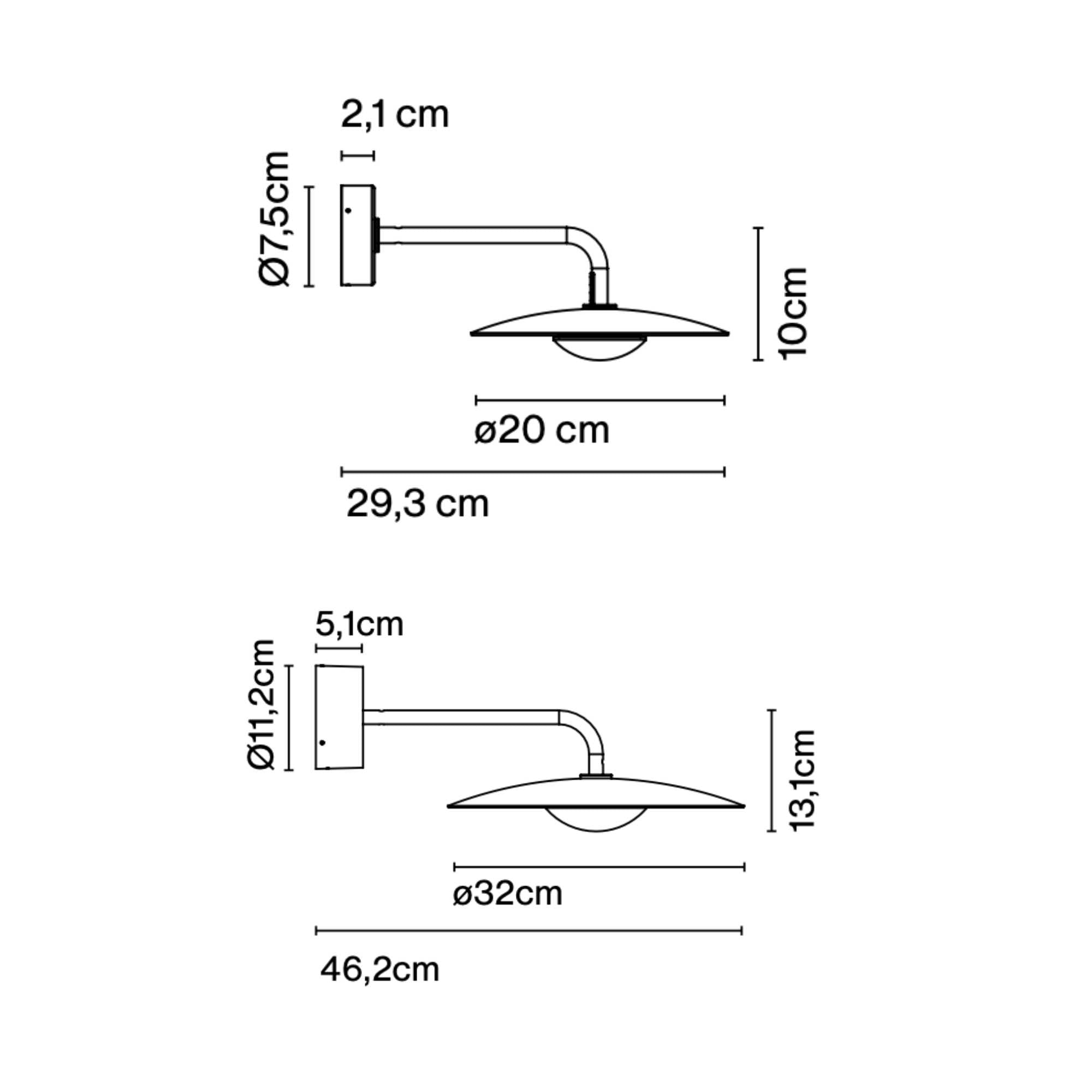 Outdoor wall light