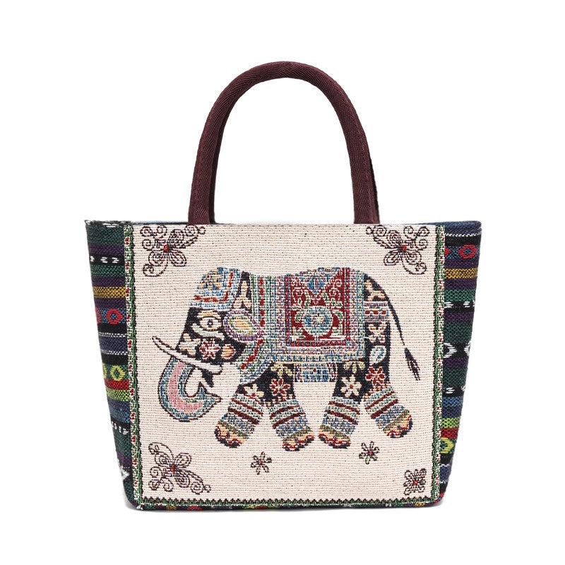 Women's Vintage Style Butterfly Polyester Shopping Bags