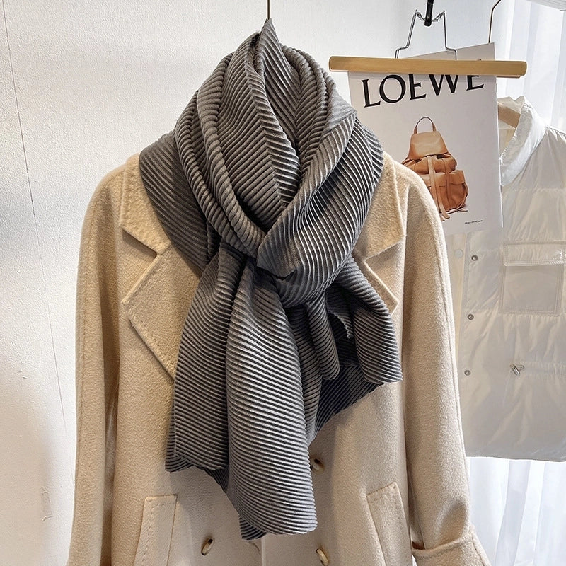 Women's Minimalist Solid Color Imitation Cashmere Polyester Winter Scarves
