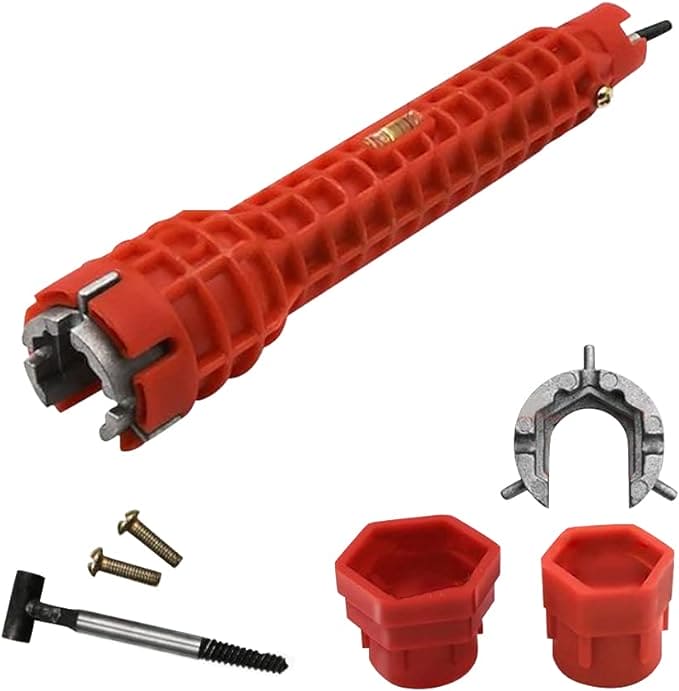 8 IN 1 MULTIFUNCTION FAUCET & SINK INSTALLER WRENCH PLUMBING TOOL
