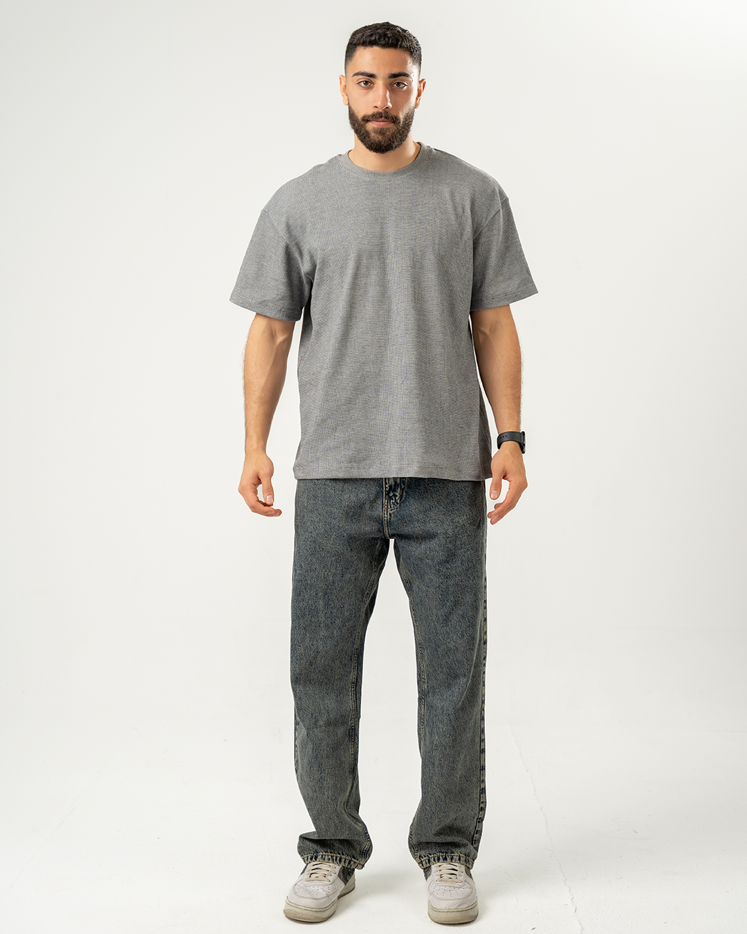 Men Jacquard T-shirt HalfSleeve