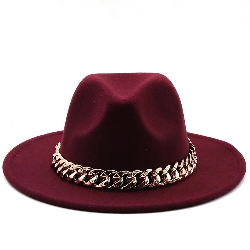 Accessories Woolen Big Brim Fashion Jazz Top Hats