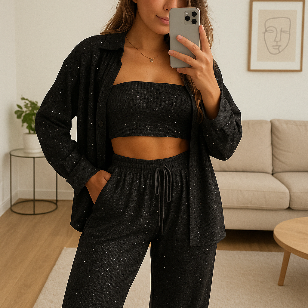 Sequin Three Piece Set