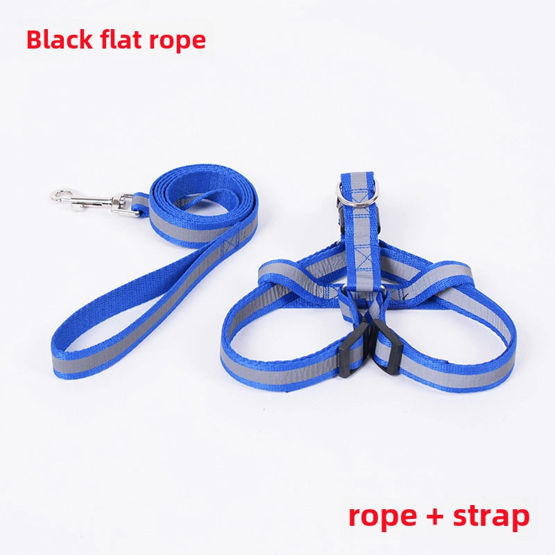 Teddy Bomei VIP Labrador Reflective Dog Chain Dog Rope Pet Traction Rope Chest Strap